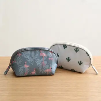 

1pcs Portable Flamingo Cosmetic Bag Double Layer Travel Makeup Pouch Bags New