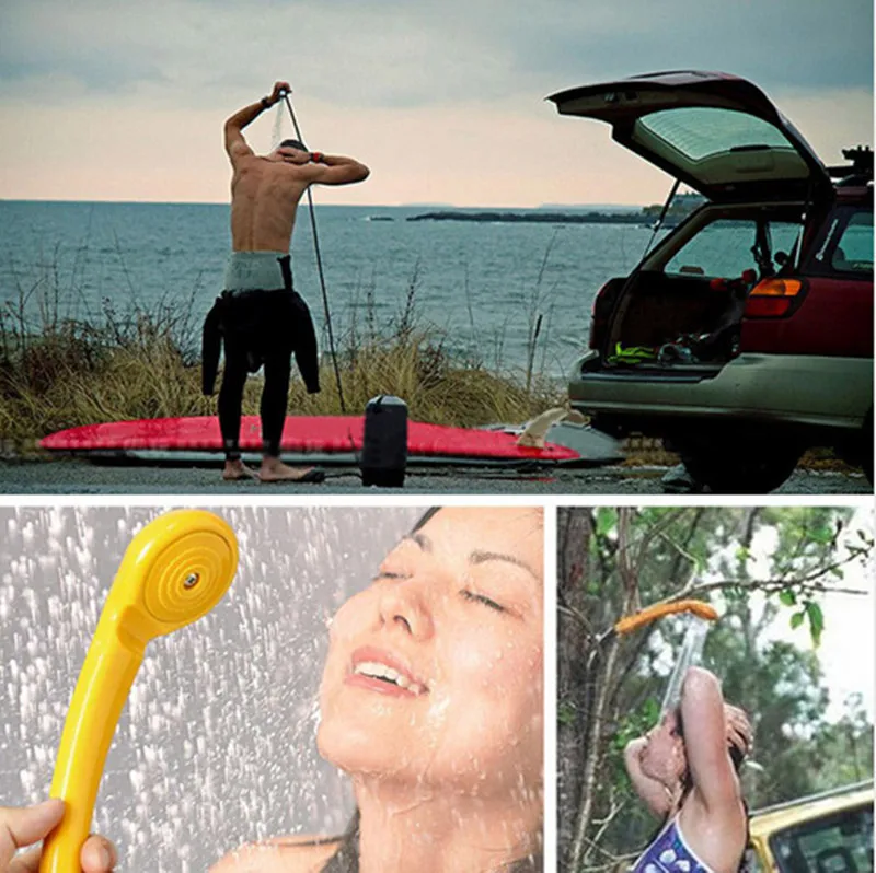 12V Portable Outdoor Automobile Car Shower Set Water Spray Camping Pump B1R5 