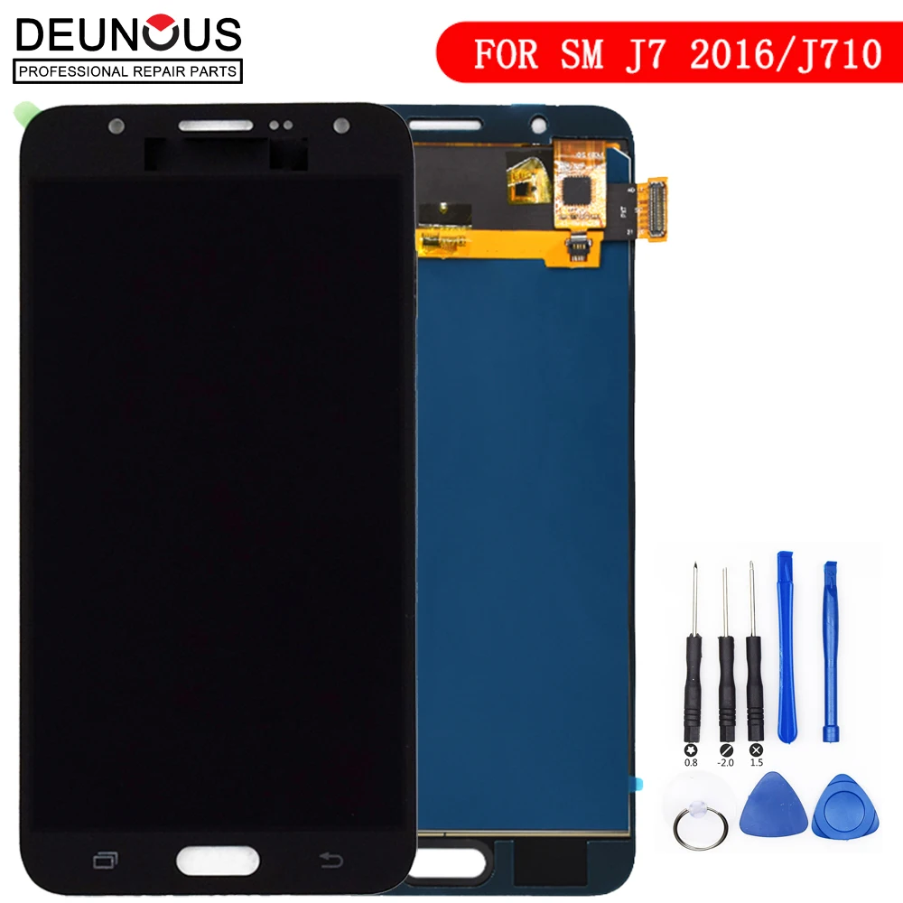 TFT может настроить для Samsung Galaxy J7 2016 ЖК-дисплей J710 J710FN сенсорный экран дигитайзер