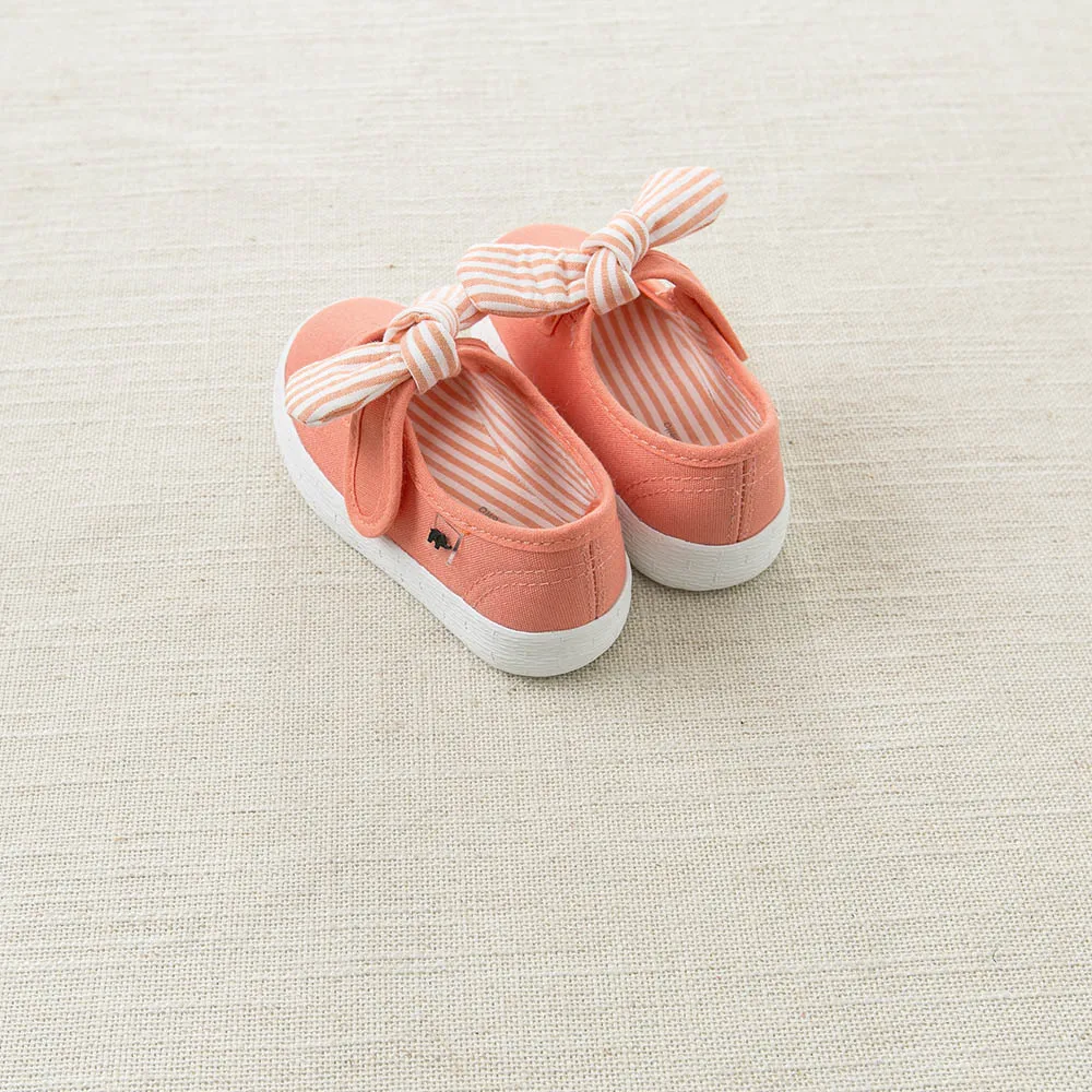 DB4719  Dave & Bella baby spring  new striped canvas shoes blue pink rose casual shoes  4 colors