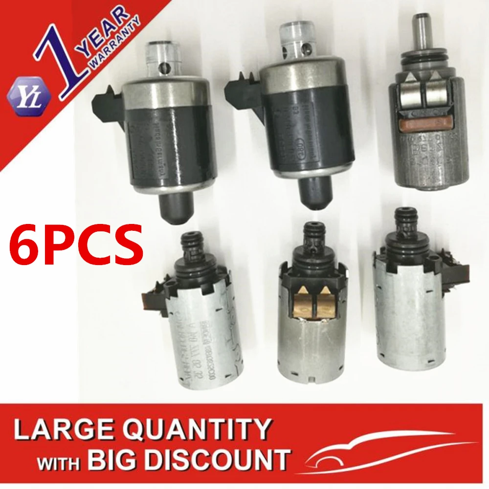 

OEM 722.6 722.605 722.620-633 5-Speed Automatic Transmission Shift Solenoid Set For Mercedes-Benz 1996Up A1402770435 A1402770398