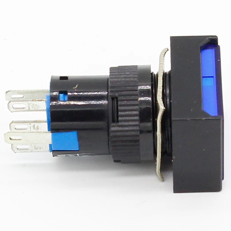 Прямоугольная кнопочная лампа 16 мм 1 шт. 5 контактов 12 В|switch lamp|lamp switchpush button lamp switch |