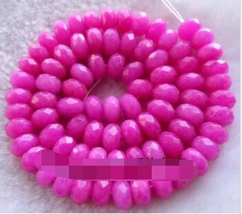 

wb 003222 wholesale 5 strands 5x8mm Roundel Faceted Beads 15.5"