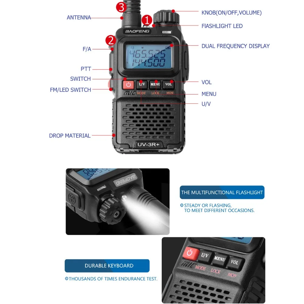 2PCS-Baofeng-UV-3R-Plus-Walkie-Talkie-Portable-UHF-VHF-UV-3R-CB-Radio-VOX-Flashlight