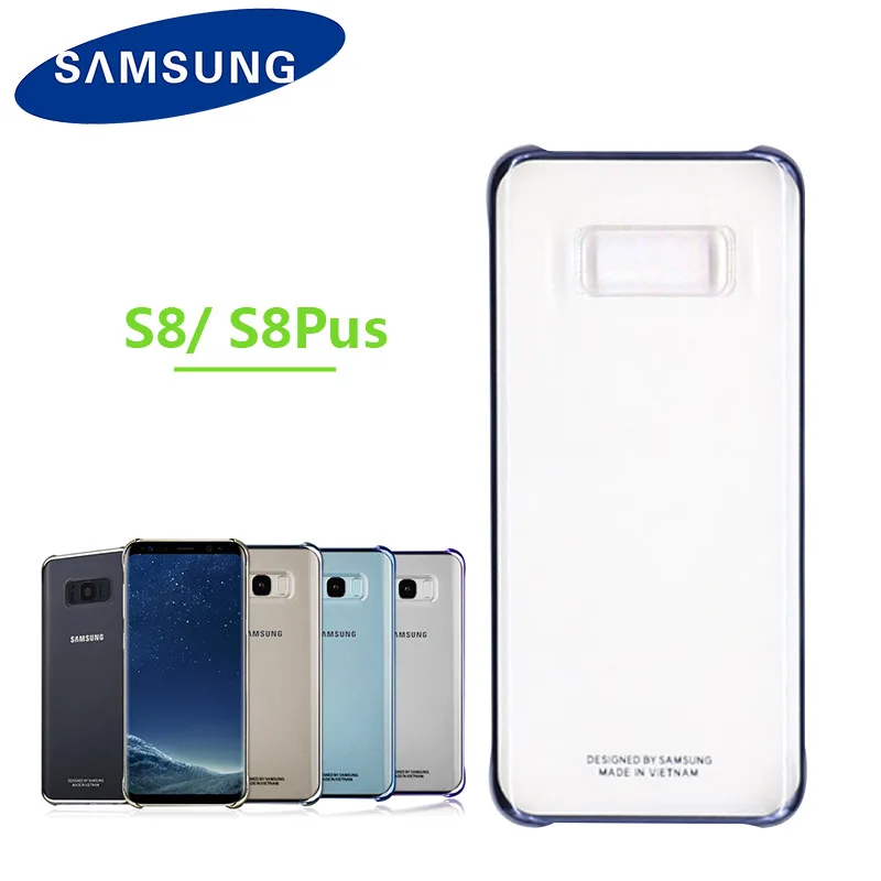 

Original Samsung S8 S8 Plus Clear Case Transparent Plating Frame Cover for Galaxy S8 G950 S8 Plus G955 Protection Case