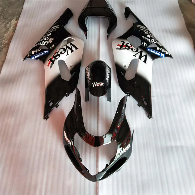 

Fairing kit for SUZUKI GSX-R600 750 K1 01 02 03 white/black GSX-R 600 GSXR750 2001 2002 2003 WEST Motorcycle Fairings set