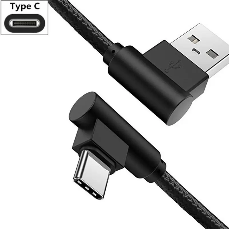 Зарядный кабель с угловой головкой для Nokia 3 1 5 6 plus 7 8 X8 2018 Type C SAMSUNG Galaxy S10 S10e S8 S9