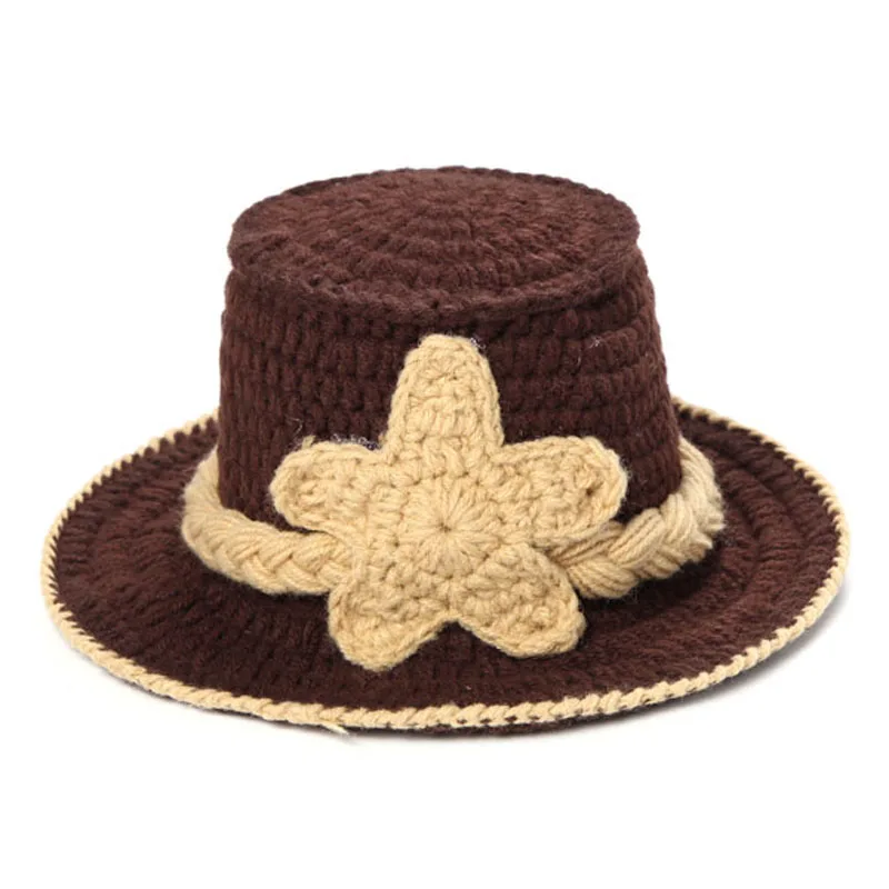 Designcity Cowboy Baby Hat & Boots, Brown Newborn To 3 Months Crochet Photo Prop Custom Boy Girl Made In USA - Foto 6