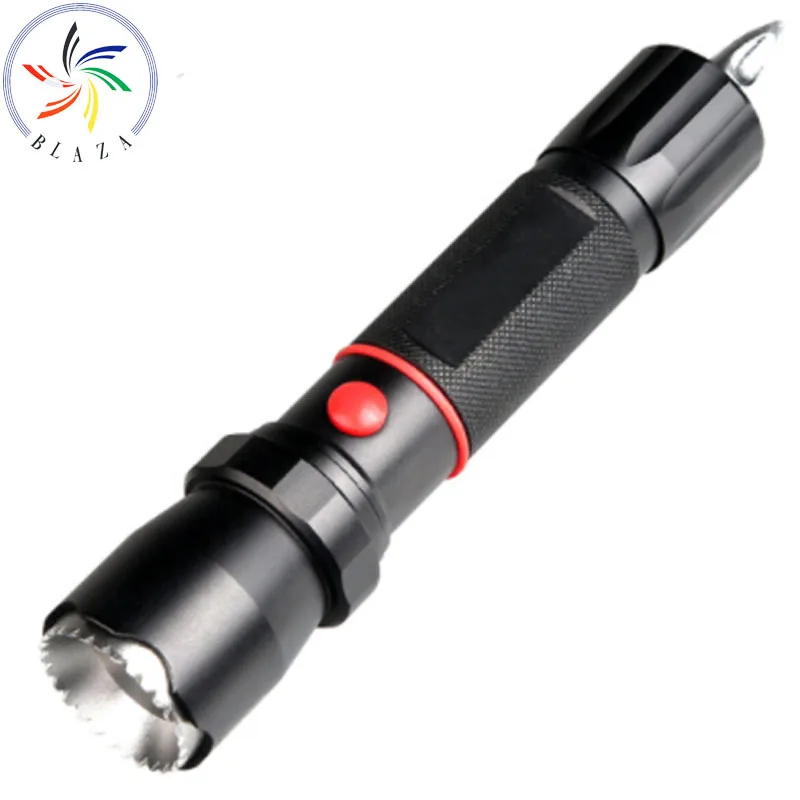 2000 Lumens T6 Self Defense LED Flashlight Pocket Size Double Attack