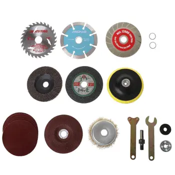 

14 Pcs/Set Stainless Steel Saw Blades Wrench for Hand Drill Variable Angle Grinder Cutting Accessories