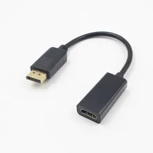 DisplayPort to HDMI HDTV Cable Adapter Converter Male to Female Support 1080P for HDTV Projector