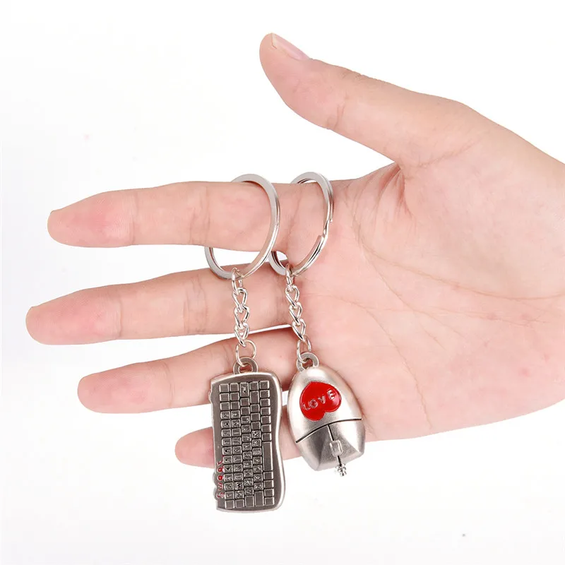 

Love Buckle Keychain Couples Key Chain Ring Keyboard for Valentines Day