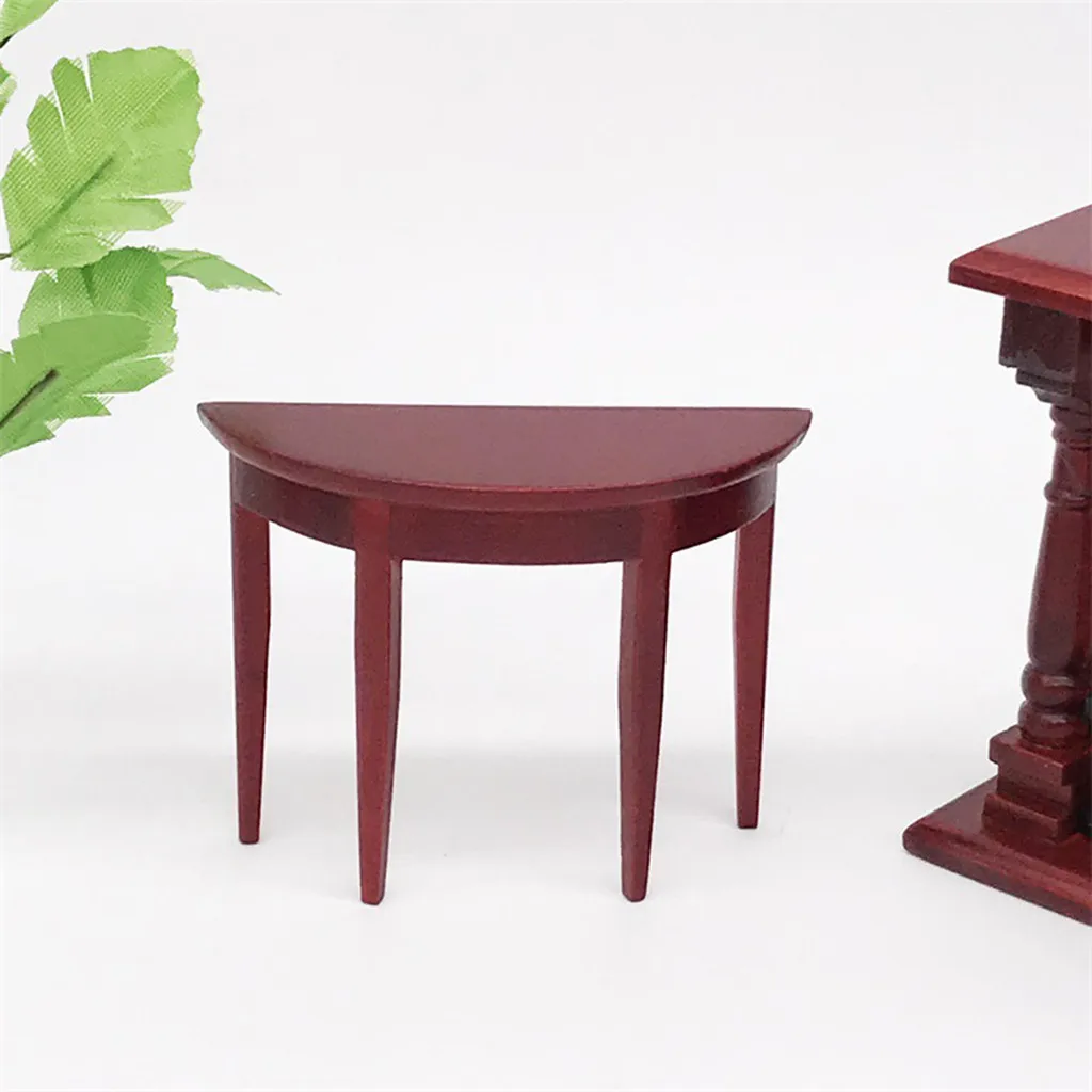 

Miniature Wooden Table 1:12 Mini Dollhouse Table Cute House Mini Wooden Table #%