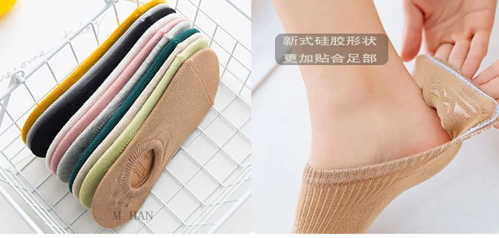 

Invisible Short Woman Sweat Summer Comfortable Cotton Bamboo Girl Women's Boat Socks Ankle Low Female Invisible 1 Pair=2Pcs SA-8