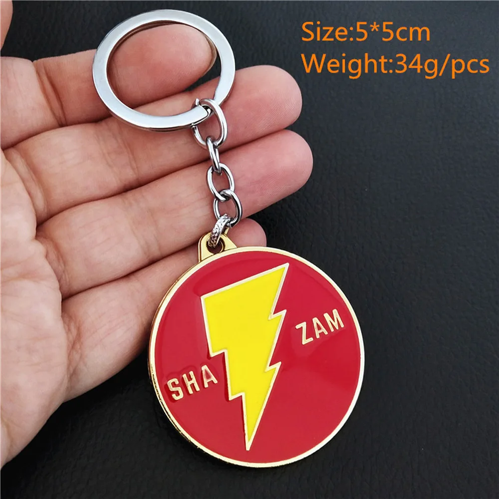 2019 DC Shazam ожерелье Марвел Капитан Billy Batson вспышка молния для женщин мужчин