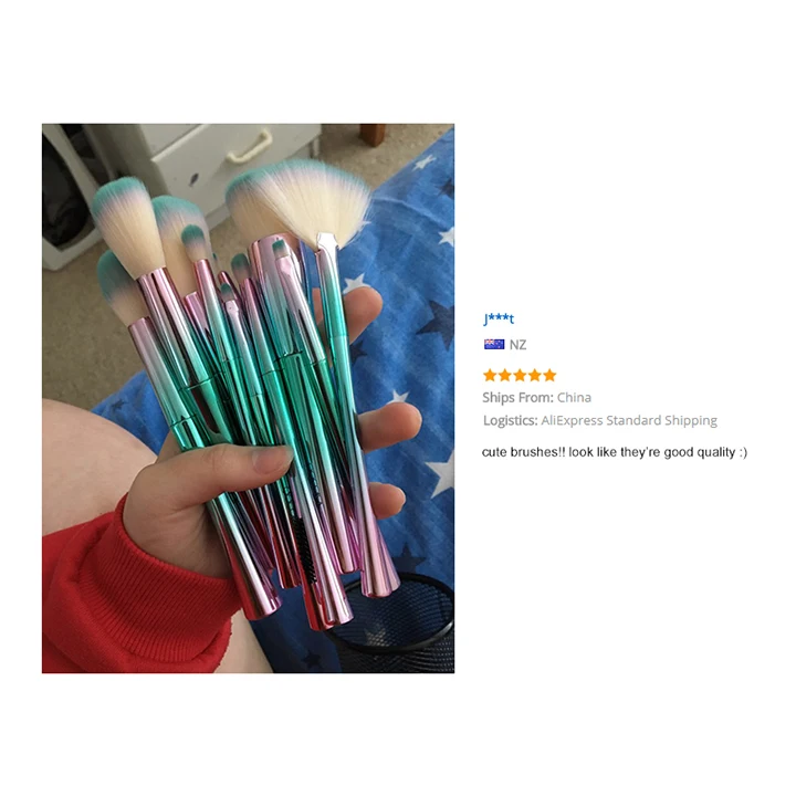 Pincéis de Maquiagem Presente de Natal em pó Docolor Conjunto Melhor Fundação Sombra Compõem Escovas Cosméticos Macio Cabelo Sintético 11 Pçs 4 melhor presente de natal em pó fundação