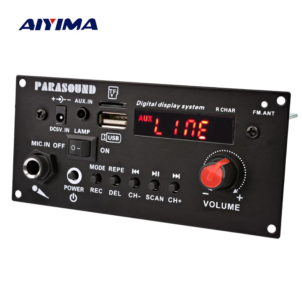 AIYIMA 3 7 V усилительная плата Bluetooth 150 W квадратный танец Динамик Усилитель Поддержка