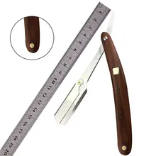 Кровяная деревянная ручка Бритва для бровей держатель ножа винтажная Бритва Ручка из плотной древесины нож для бритья парикмахерский нож