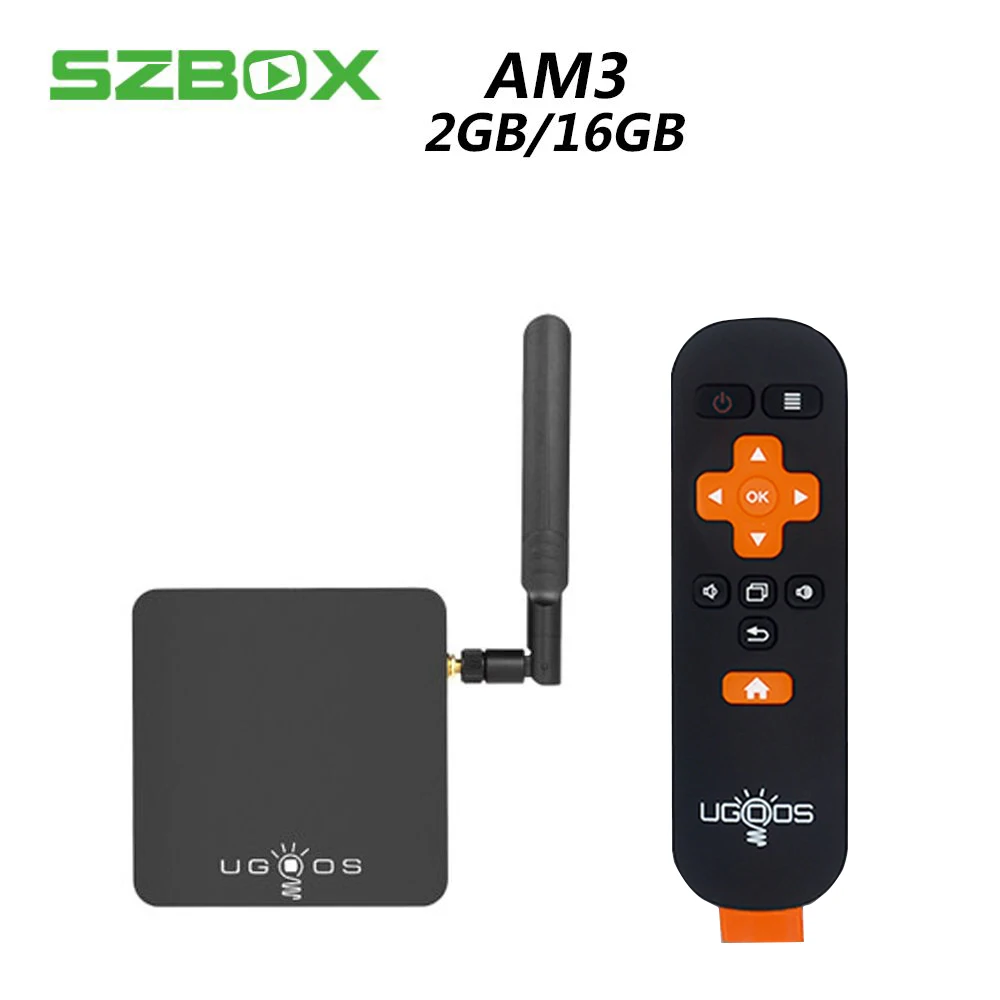 UGOOS AM3 Smart TV Box Amlogic S912 VP9 H.265 UHD 4K 2GB / 16GB Mini PC WiFi & LAN DLNA Miracast HD Media Player Android 7.1