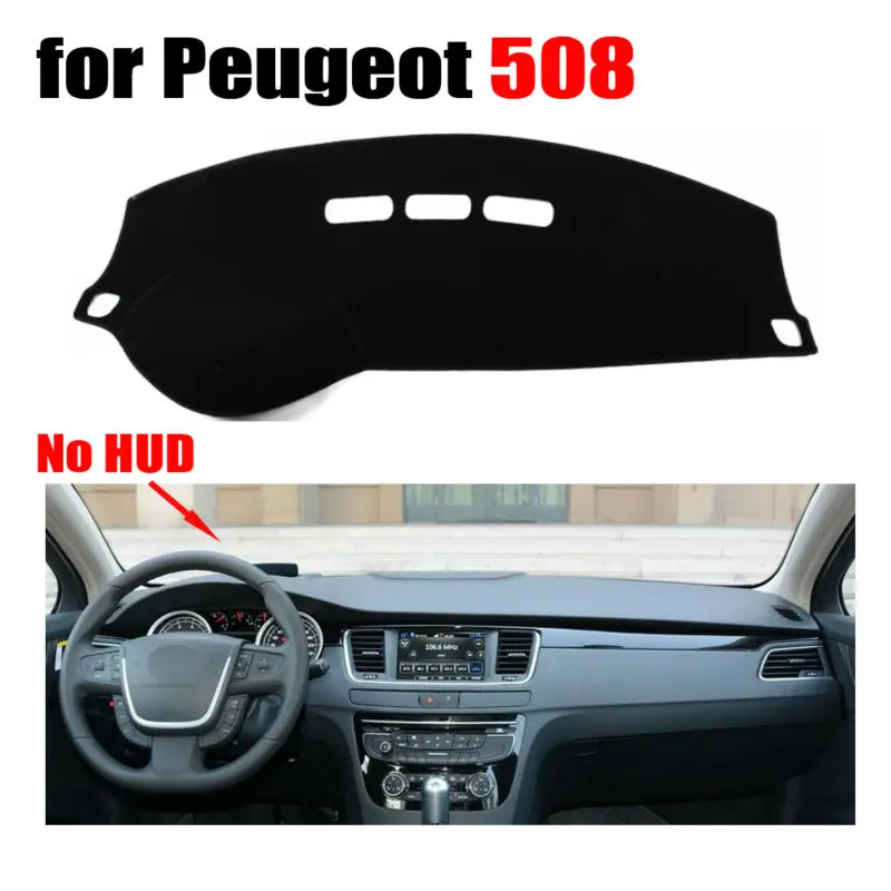 Чехлы для приборной панели автомобиля коврик Peugeot 508 низкая конфигурация все годы