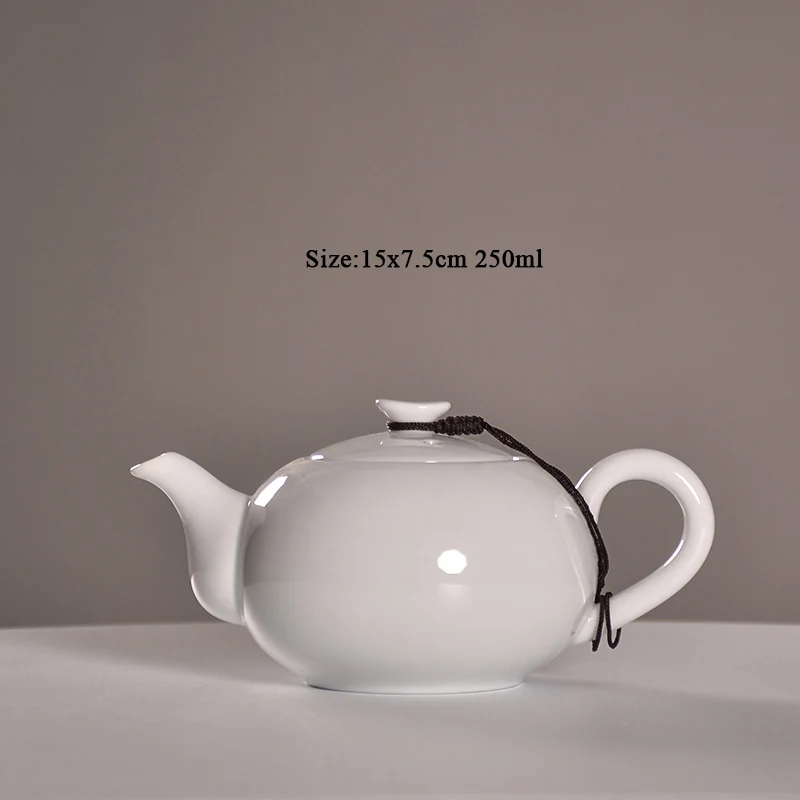 TANGPIN белый китайский керамический чайник керамические чайные наборы кунг-фу 250 мл - Цвет: Style B