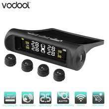 VODOOL Solar Power Smart Wireless TPMS Car Tire Pressure Monitoring System LCD Digital Display Temperature Warning Alarm System 4g lte modbus tcp gateway ac dc power status temperature monitoring alarm system support remote reset reboot rtu5026