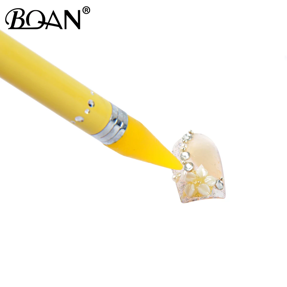 BQAN 1 шт. 2 головки воска точечный карандаш для захвата ногтей Стразы гель