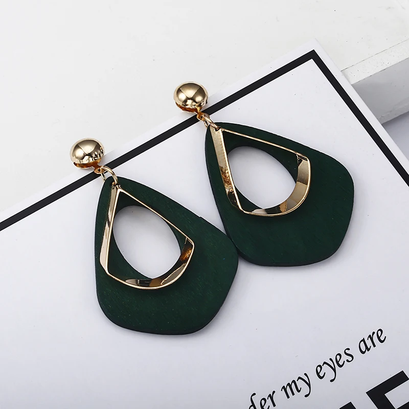 ES3222 Bohemia Earrings Statement Jewelry Exaggerated Ethnic Hollow Out Geometric Drop Earrings For Women Boho Style - Image 3