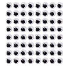 CCINEE 120PCs 15mm Doll Wiggly Eyes Plastic With Self adhesive Googly Eyes For Toy DIY Doll