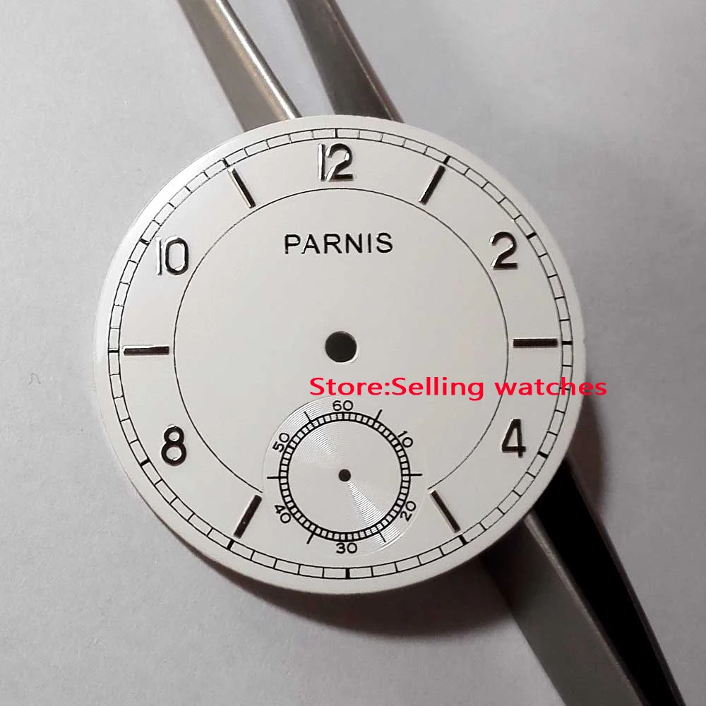 38.9mm white dial fit 6498 movement mens Watch Casein Repair Tools