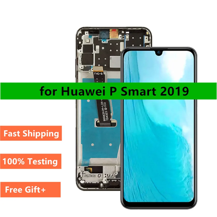 

6.2inch 2340x1080 Screen for Huawei P Smart 2019 LCD Display and Touch Digitizer Screen Assembly with Frame Replacement