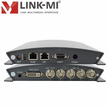 LINK-MI LM-PSD41 sdi видео процессор 4 в 1 из разделитель DVI 1x4 SD/HD/3G-SDI to SDI/разветвитель DVI переключатель 4x1 с RS232 RS485