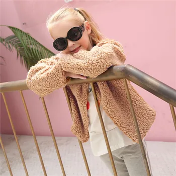 

2018 Luxury Fashion Toddler Kids Babys Girls Clothes Winter Faux Fur Warm Coat Tops Outwear Jacket