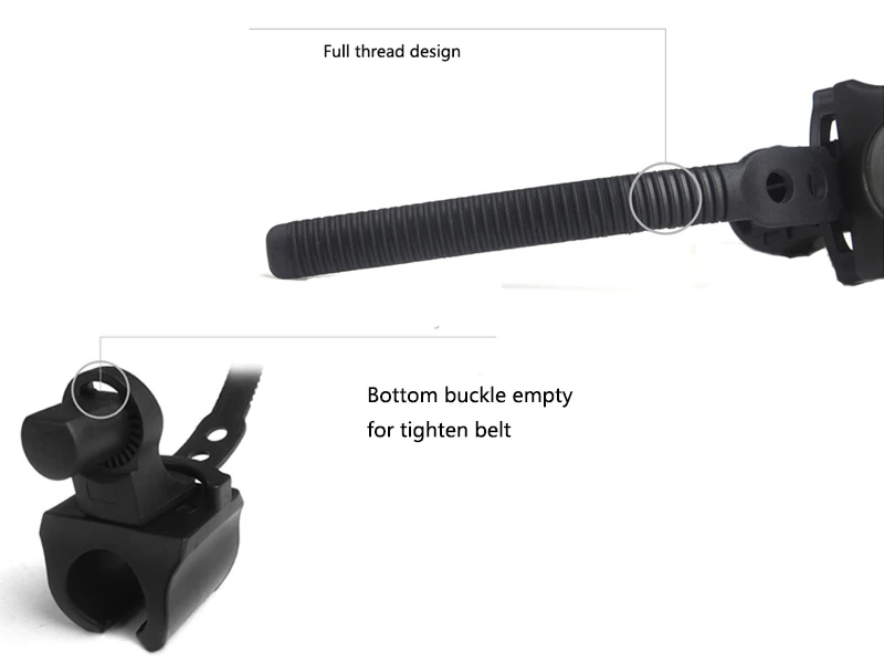 Top 1 pc Universal Bicycle Clip LED Torch Lamp Flashlight Mount Bracket Holder for 90 Degree Rotation bike accessories 7