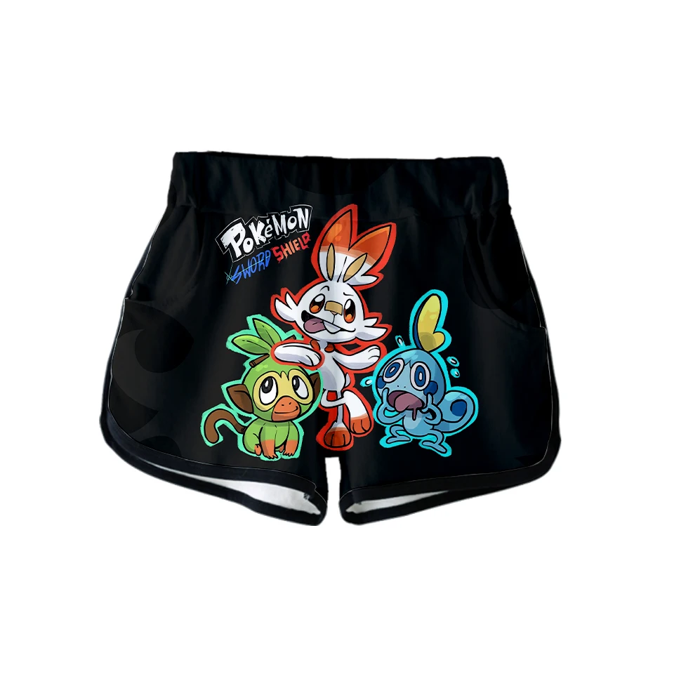 drop shopping Pokemon Sword and Shield 2019 3D Summer Women Clothes Casual Harajuku Cute girl Hot Sale Sexy Shorts Plus Size