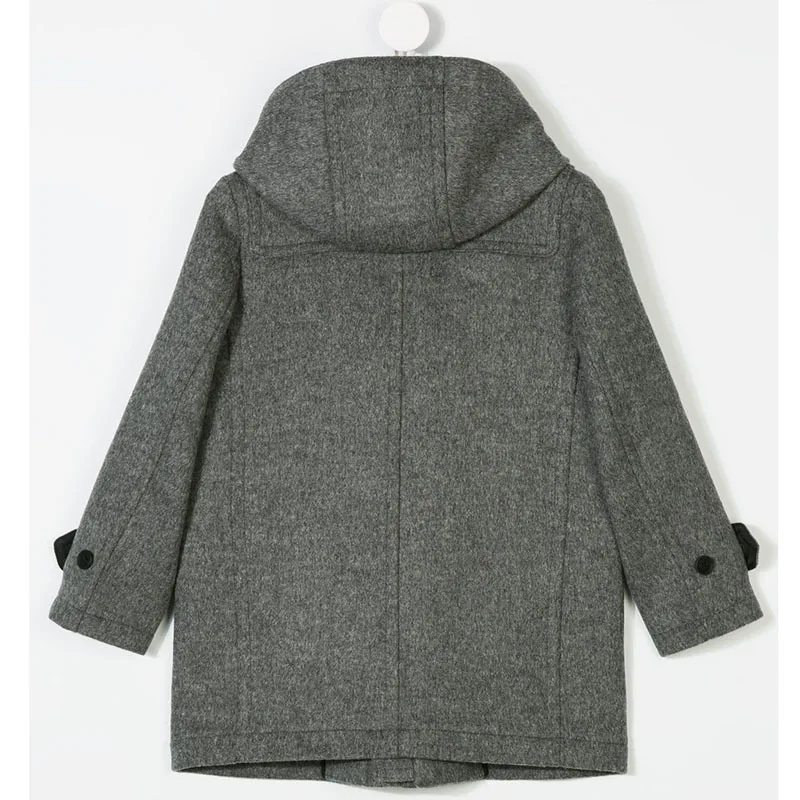 60% шерстяная куртка для мальчиков на зиму, качественное теплое элегантное Детское пальто, осеннее пальто, детская одежда, пуховик с хлопковой подкладкой