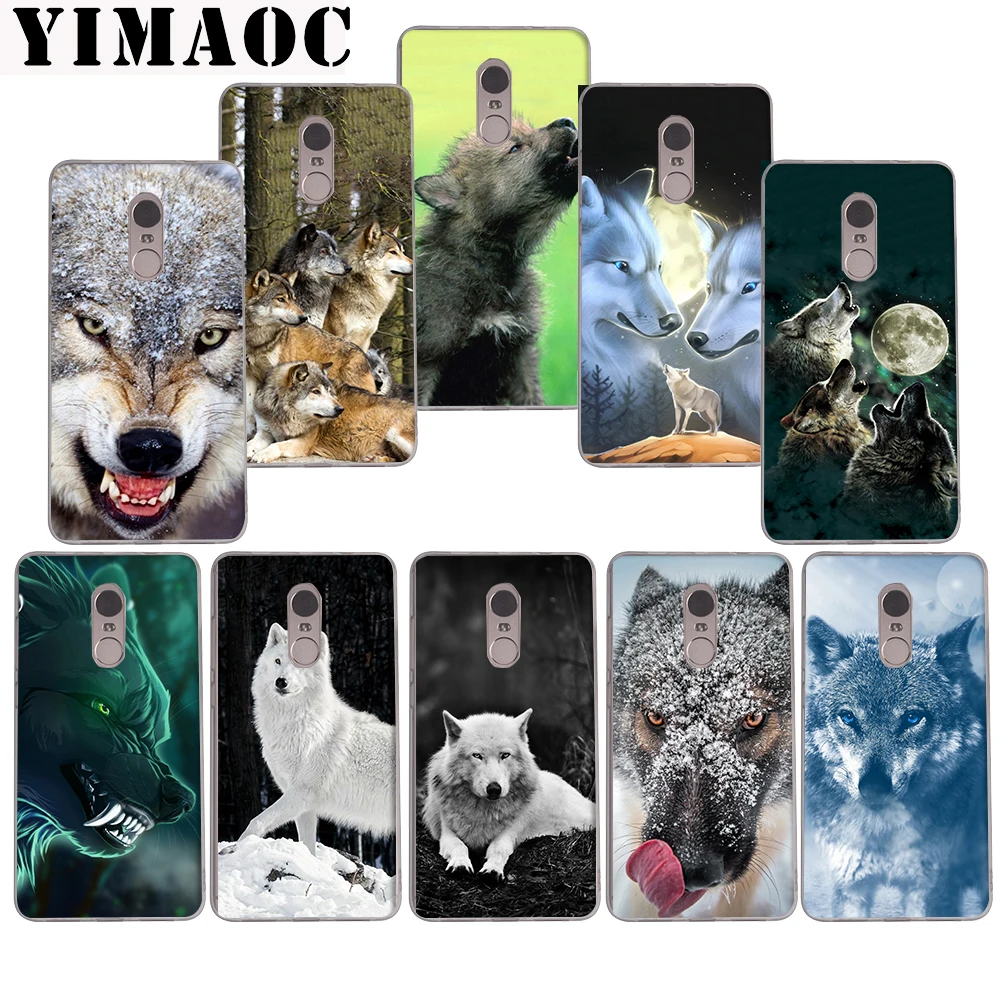

YIMAOC 41z Animals Wolf Soft Case for Xiaomi Mi a1 a2 f1 6 8 lite se mix 2s Redmi 5 6 6a S2 Plus 5A Note 5 6 Pro 4 X