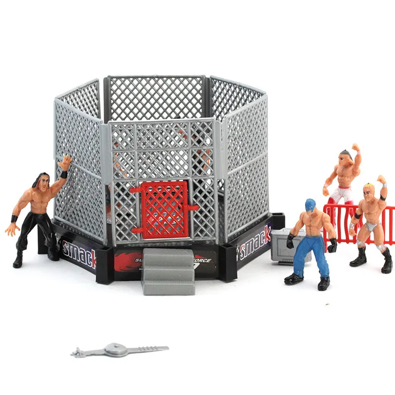 Mini Wrestling Ring Battle Pack-игровой набор с фигурки героев и аксессуарами-oys для детей Мальчики игрушки-12 игроков