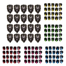 Ensemble de vols de fléchettes robustes,accessoires professionnels de forme standard et de différentes couleurs, pack de 20,