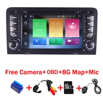 

4G+32G 8 Core Android 9.0 car radio multimedia player for Audi A3 S3 dvd player Wifi 3G radio stereo Audio stereo gps navigation