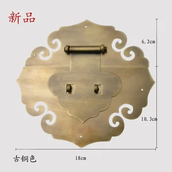

[Haotian vegetarian Chinese antique Ming and Qing Zhang Muxiang] bronze copper fittings suitable 80-100CM box