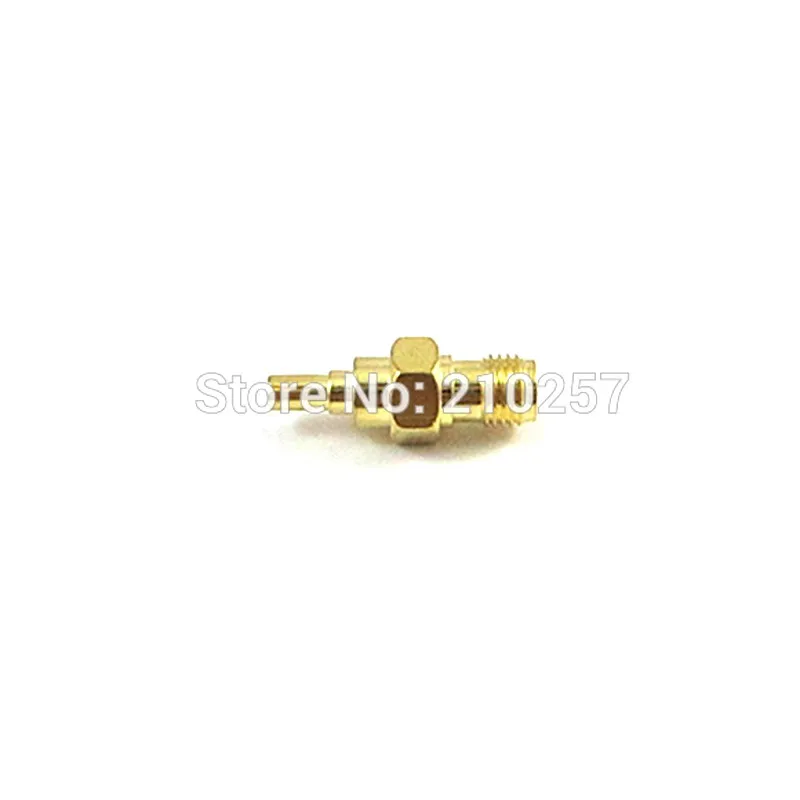 10pcs SMA 여성 잭-CRC9 남성 플러그 RF 동축 어댑터 변환기 스트레이트 금도금