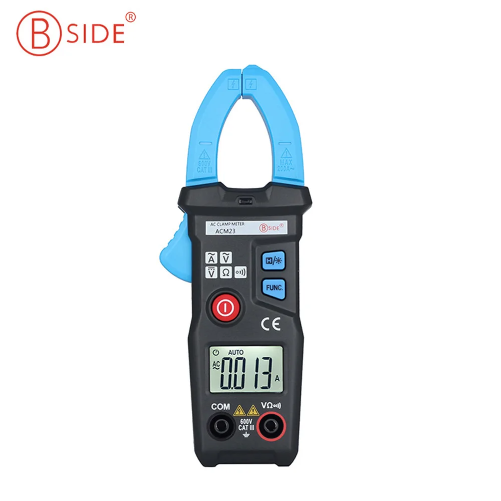 

BSIDE ACM23 AC Digital Clamp Meter 6000 Counts Automatic Range Data Hold Voltage Resistance Current Tester