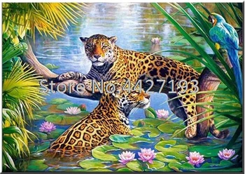 

5d diamond painting christmas animal diy diamant painting accessoires full rhinestone diamond embroidery Leopard Mosaic gift