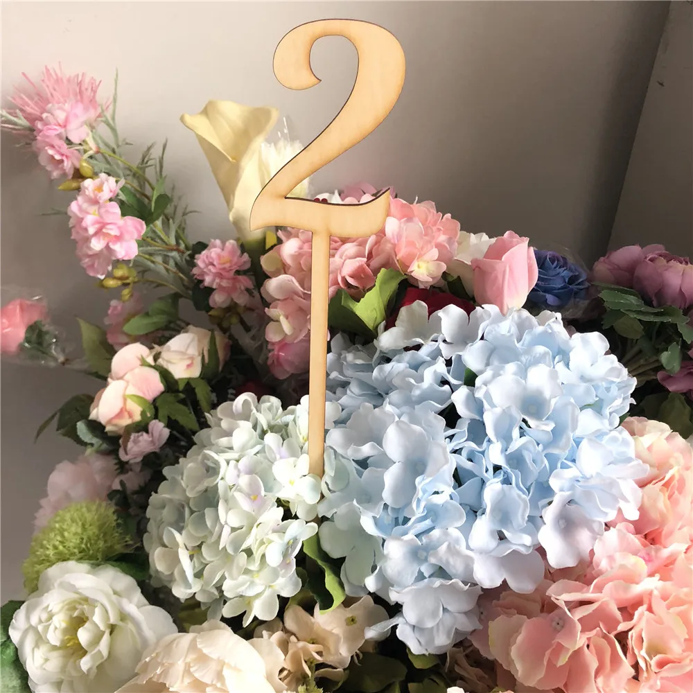 

New Arrival Wedding Birthday Party Seat Table Number Figure Card Digital Seat Decoration, Wedding Party Place Table Signs