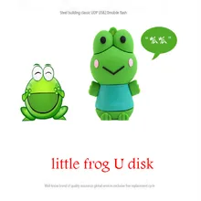 100% Genuine USB Flash Drive Cartoon Cute Mini Frog Shaped Memory Stick Pen Drive 4GB 8GB 16GB 32GB 64GB Pendrive Hot Sale Cheap