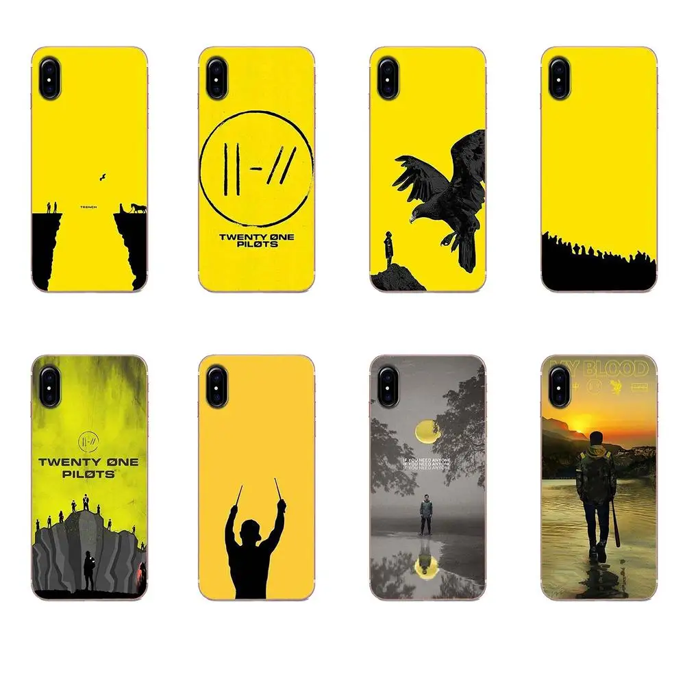 

For Xiaomi Mi3 Mi4 Mi4C Mi4i Mi5 Mi 5S 5X 6 6X A1 Max Mix 2 Note 3 4 Painted Twenty One Pilots Yellow