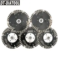 DT-DIATOOL 5 шт/pk 115 мм/4,5 дюйма Алмаз горячей прессовки Turbo Лезвия режущий диск для камня и материал бетон пила для резки бетона лезвия