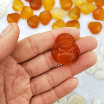 

Natural Crystal Sculpture Agate Carving Figure Of Buddha Healing Crystal Quartz Mineral Pendant