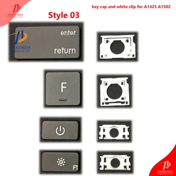 

New replacement US UK Layout Keyboard Keys For Macbook pro retina A1502 A1425 with one black Key cap and One White clip